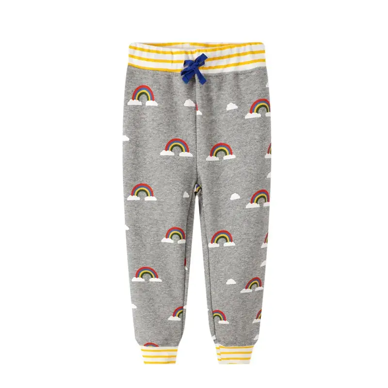 Kids Striped Knee Pads Pants Set 2025 Spring - Image 26