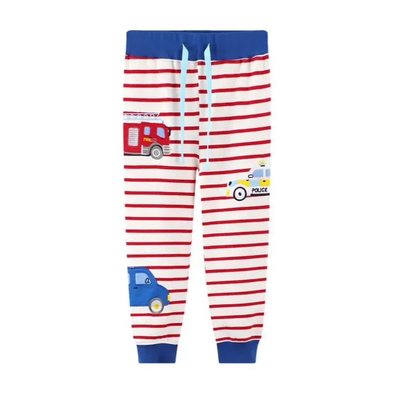 Kids Striped Knee Pads Pants Set 2025 Spring - Image 10