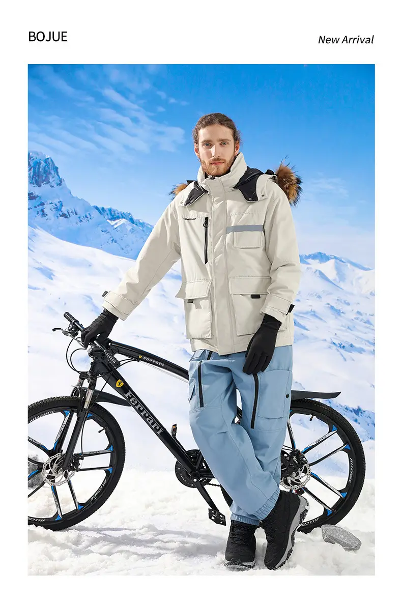 Winter Ski Gloves Touch Screen Non-Slip Windproof Cold Fleece Lined — feature 15