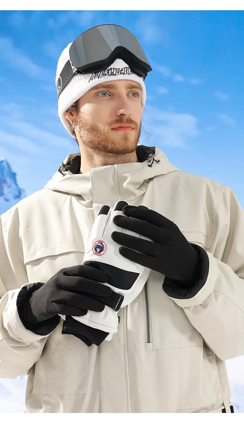 Winter Ski Gloves Touch Screen Non-Slip Windproof Cold Fleece Lined — feature 17