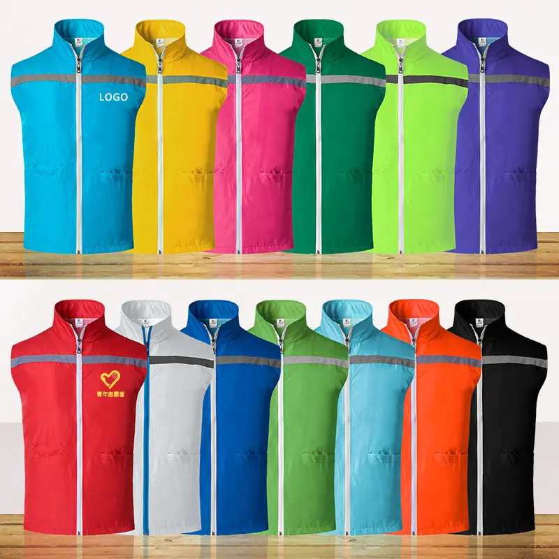 Reflective Work Vest with Custom Logo Corporate Group Activity - Image 16