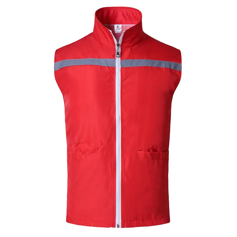 Reflective Work Vest with Custom Logo Corporate Group Activity - Image 2