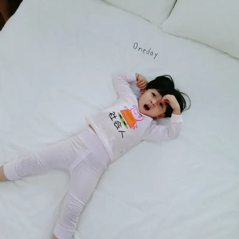 Korean Kids Cotton Pajamas for Baby Autumn Sleepwear