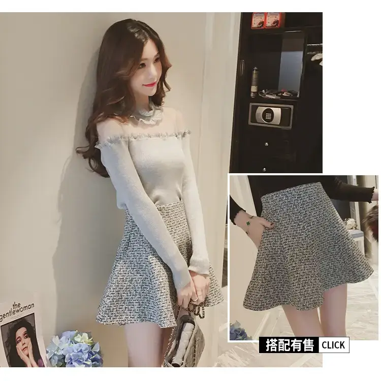 Women Long Sleeve Lace Top White Spinning — feature 24