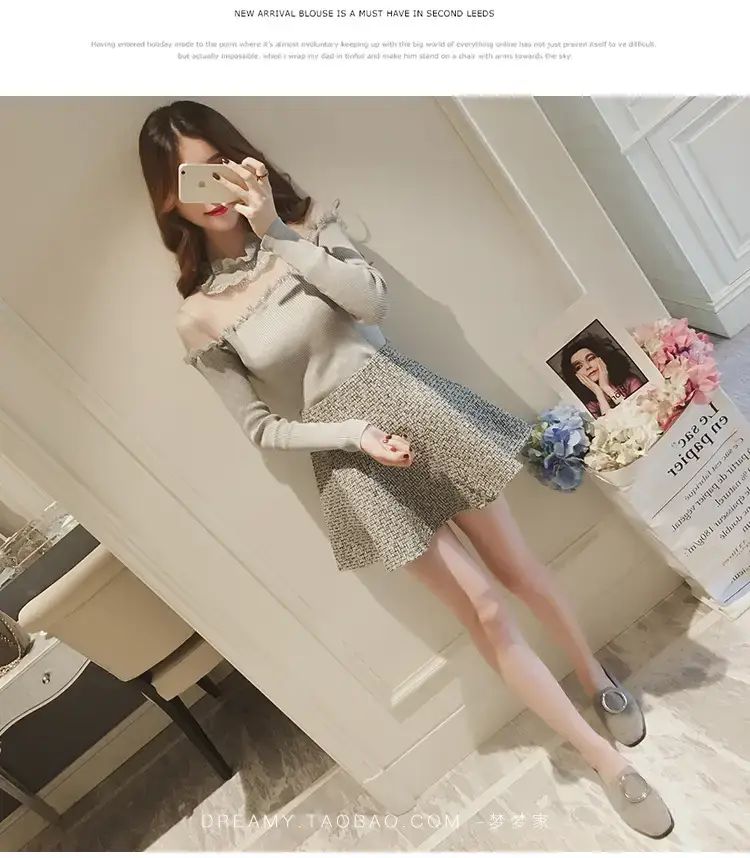 Women Long Sleeve Lace Top White Spinning — feature 30
