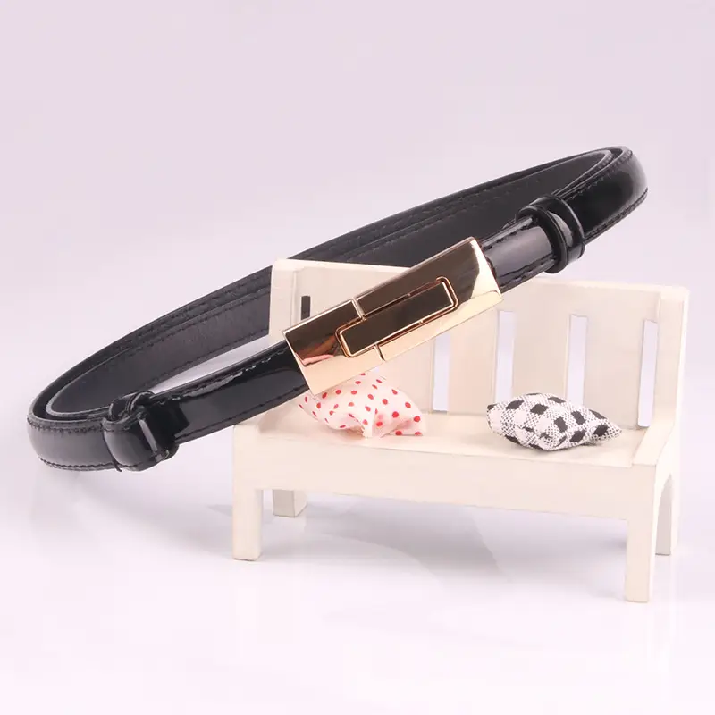 Red Adjustable Buckle Belt for Women