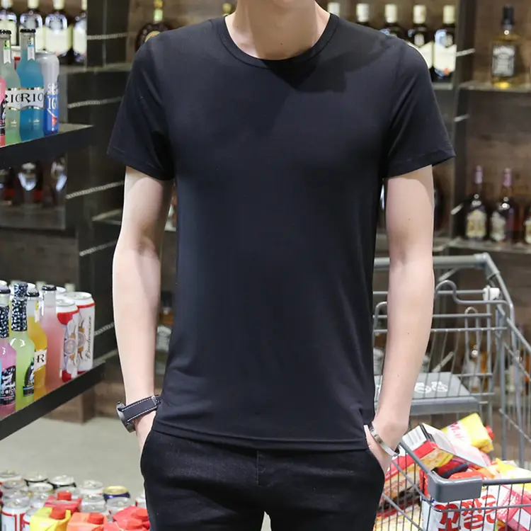 Men's Grey Long Sleeve T-Shirt Slim Fit 2018 Winter - Image 14
