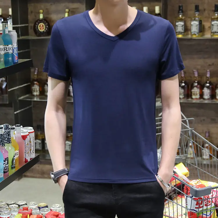 Men's Grey Long Sleeve T-Shirt Slim Fit 2018 Winter - Image 16