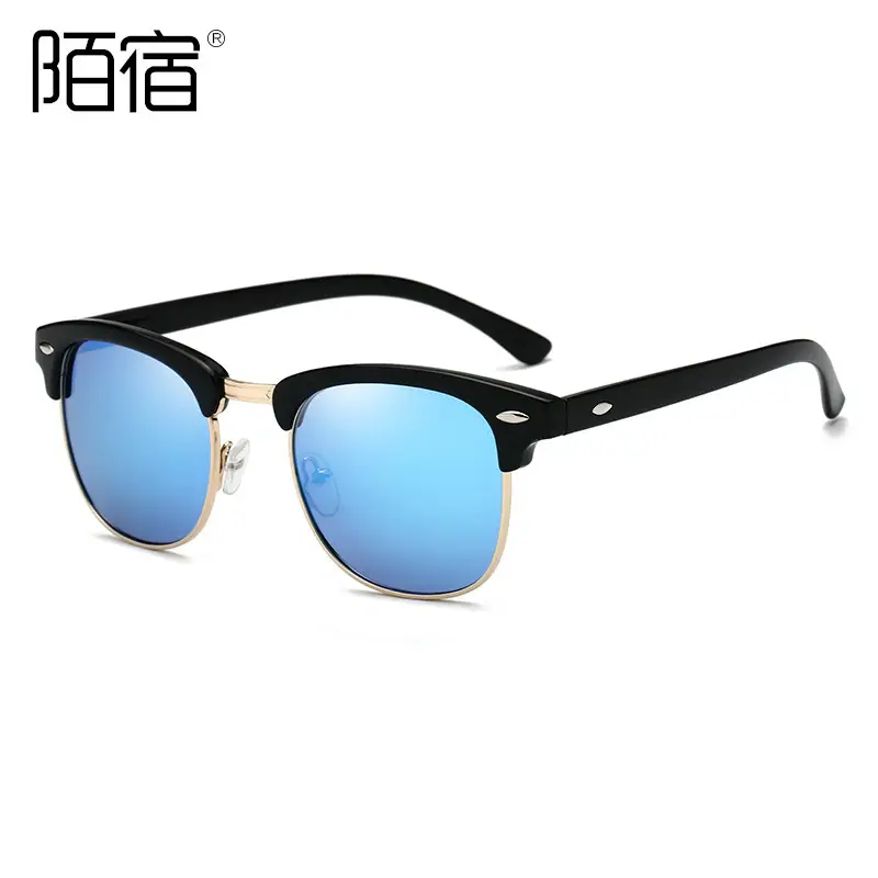 Polarized Sunglasses Black Gold Anti-UV Men Women