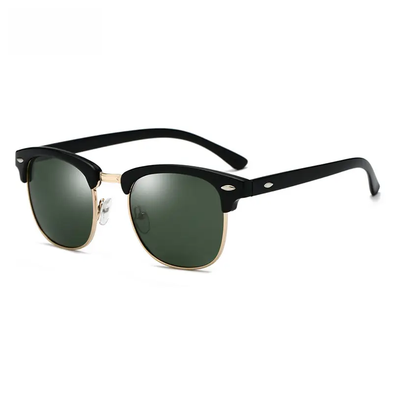 Polarized Sunglasses Black Gold Anti-UV Men Women