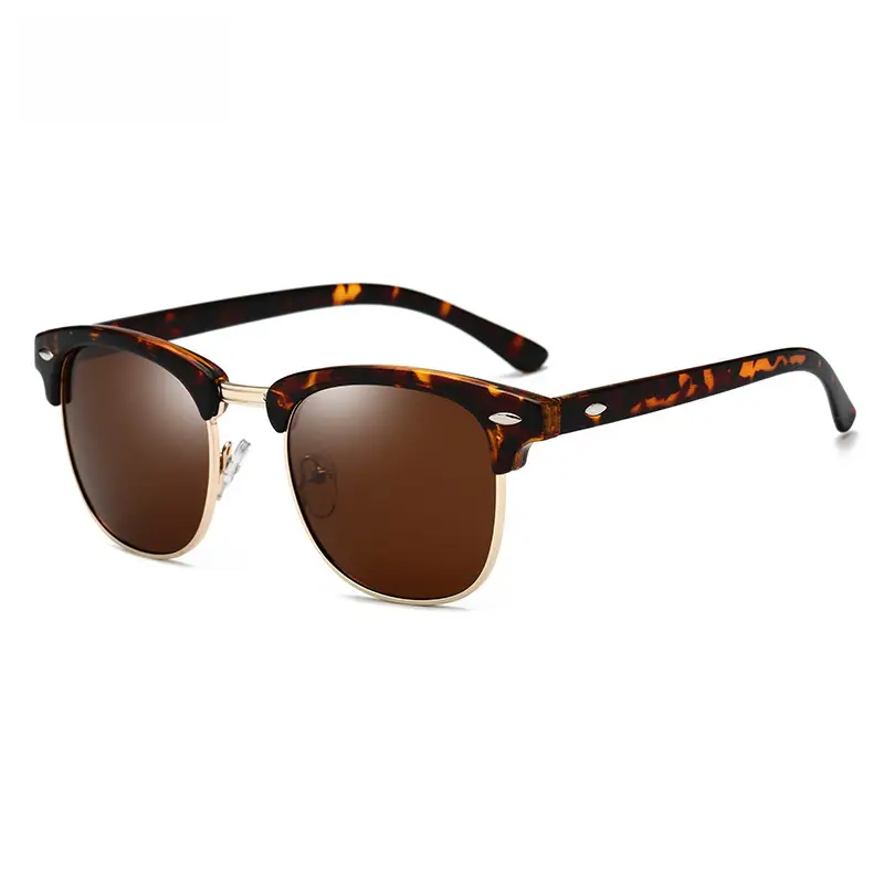Polarized Sunglasses Black Gold Anti-UV Men Women