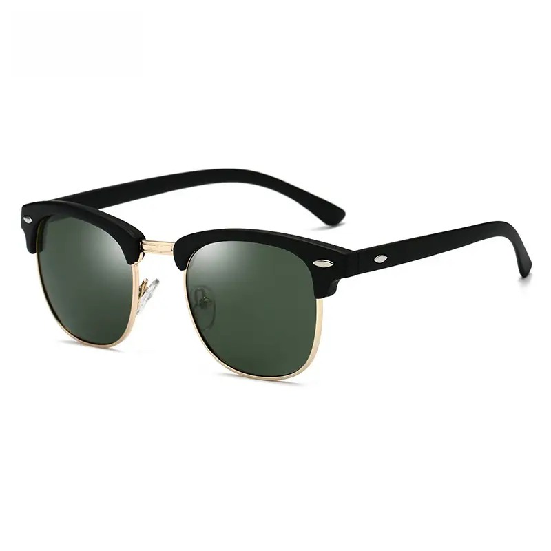 Polarized Sunglasses Black Gold Anti-UV Men Women