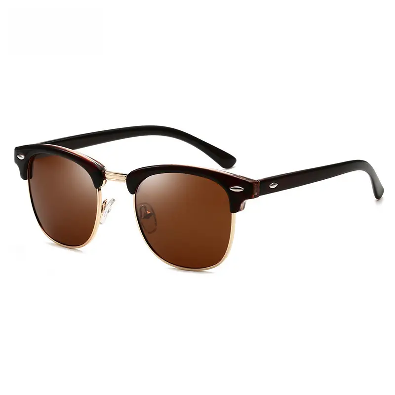 Polarized Sunglasses Black Gold Anti-UV Men Women
