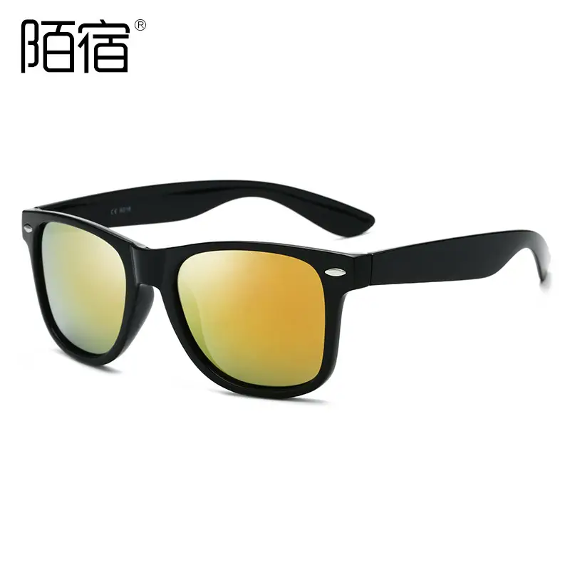 C6 bright black frame rainbow yellow film