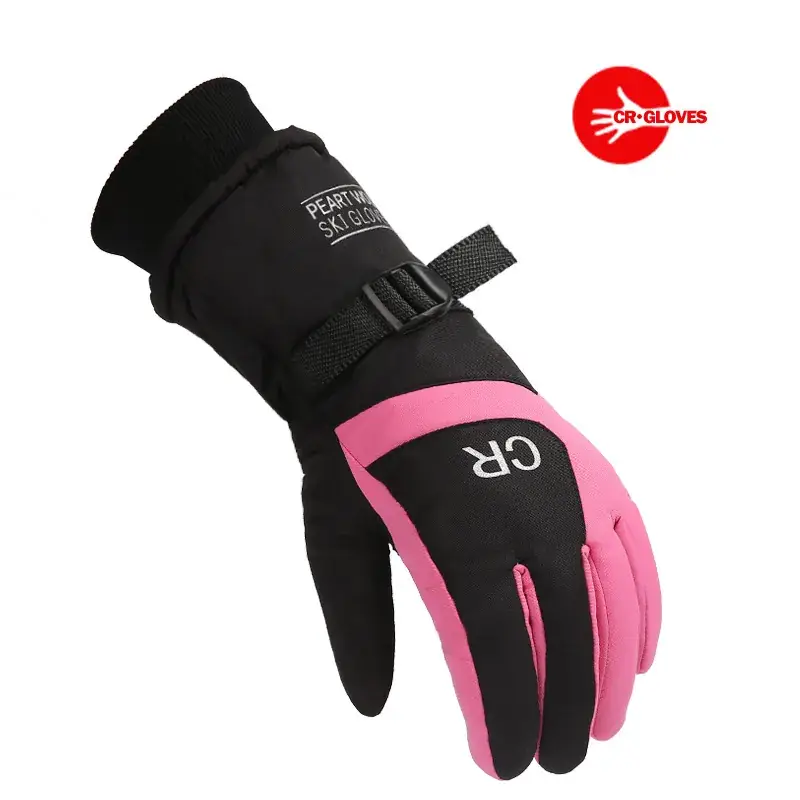 Women's Winter Ski Gloves Waterproof Windproof Warm Cotton Tram - Image 5