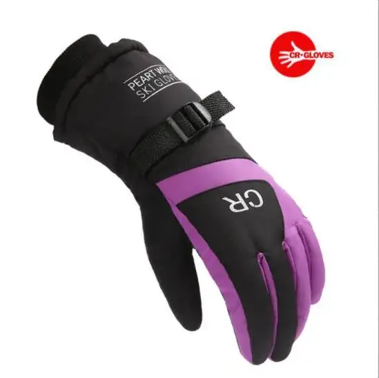Women's Winter Ski Gloves Waterproof Windproof Warm Cotton Tram - Image 6