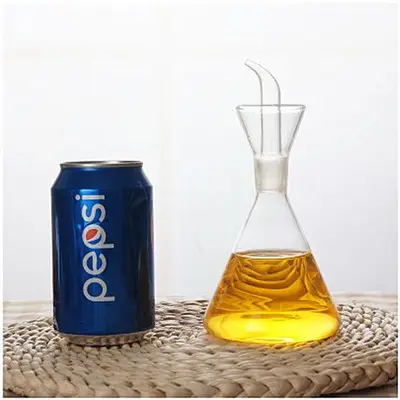 Transparent Japanese Kitchen Oil Bottle with Funny Straw - Image 2
