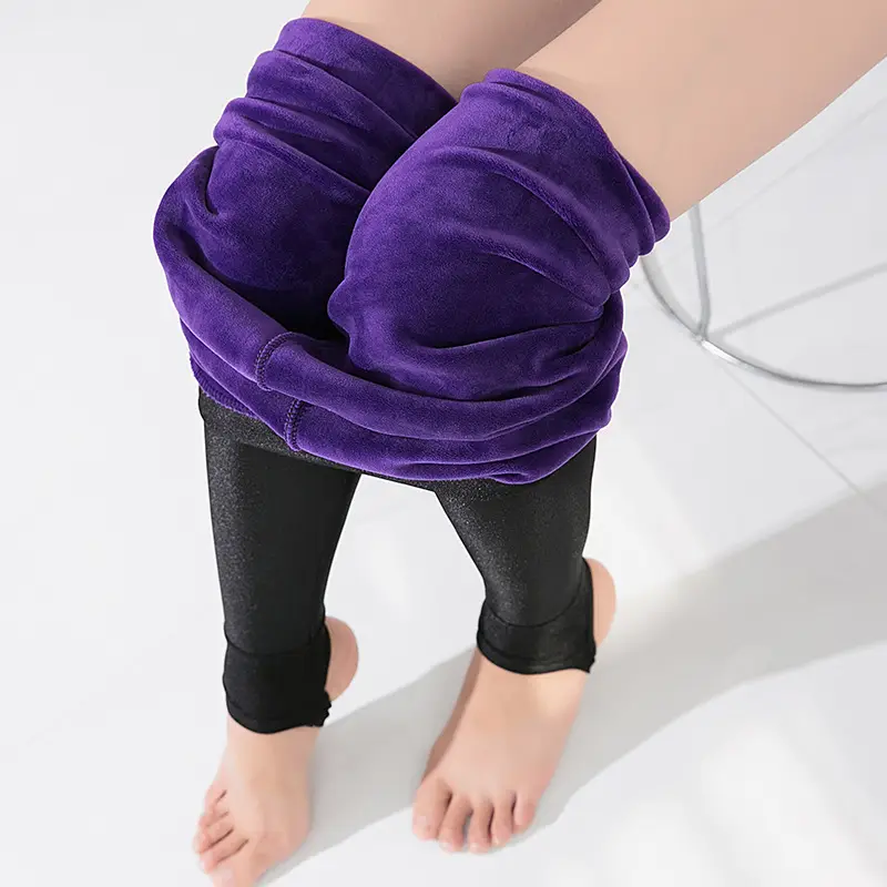 Women Velvet Foot Laces 35-115kg Purple - Image 5