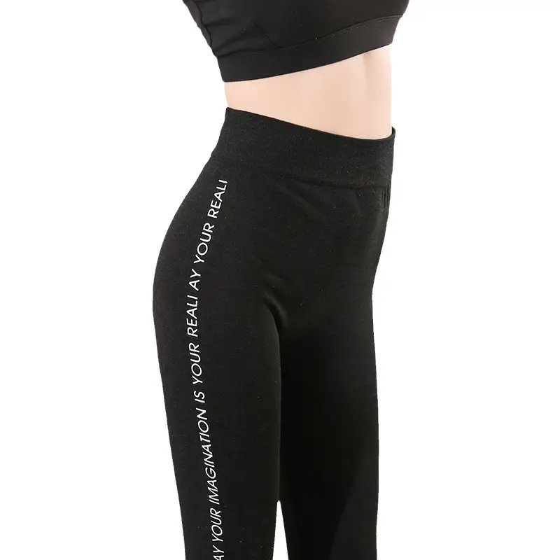 Korean Style Letter Pants Large Size Modal Leggings - Image 16