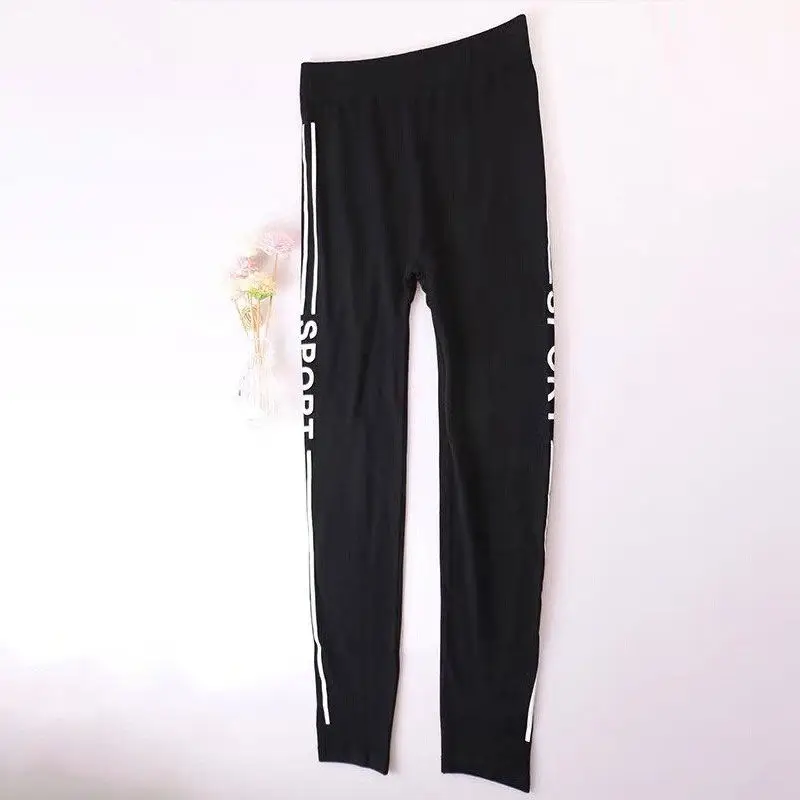 Korean Style Letter Pants Large Size Modal Leggings - Image 5