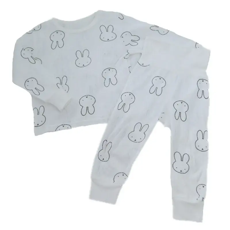 Kids Cotton Pajamas Set for Boys Girls Spring Autumn - Image 6