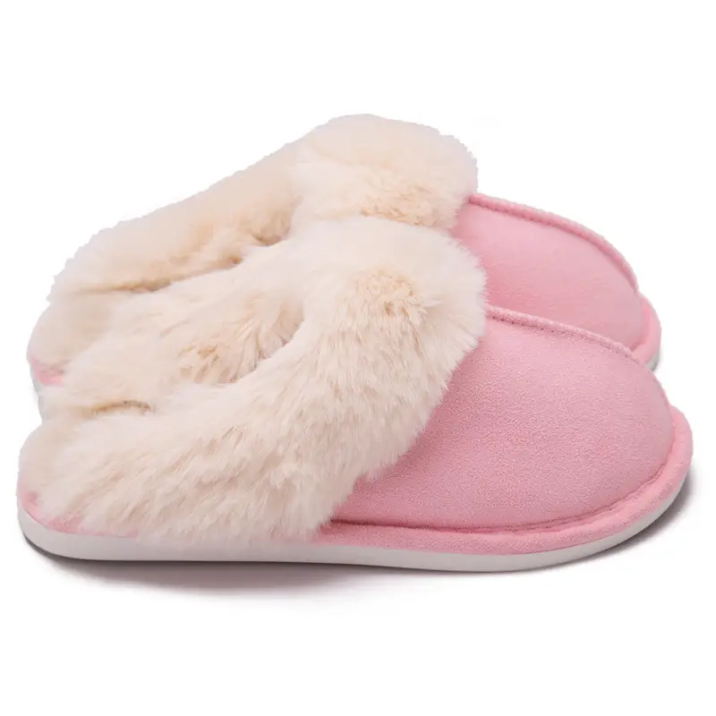 Cross-border e-commerce Amazon Mao Mouth Home Slippers Men's and Women's Indoor and Outdoor Warm Slippers Cotton Slippers Spot