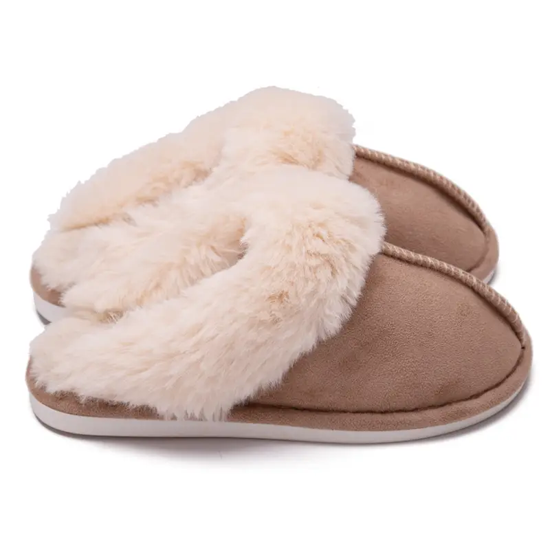 Cross-border e-commerce Amazon Mao Mouth Home Slippers Men's and Women's Indoor and Outdoor Warm Slippers Cotton Slippers Spot
