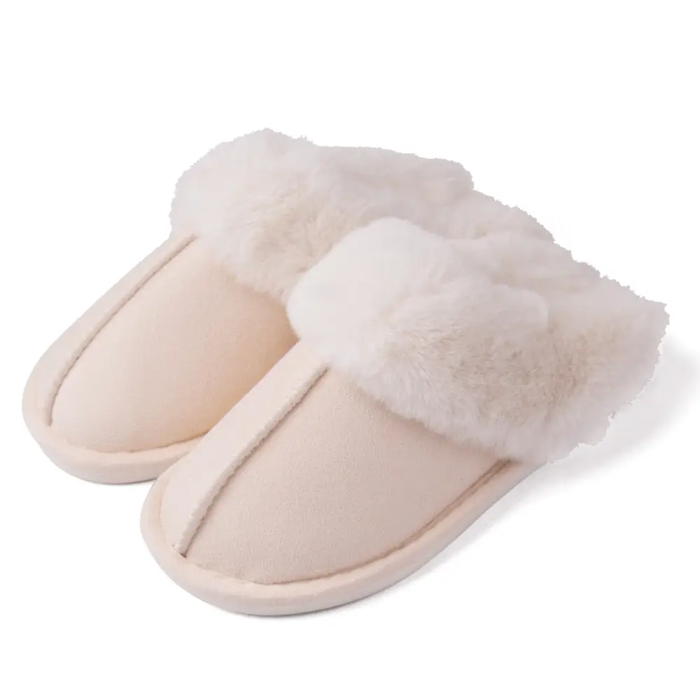 Cross-border e-commerce Amazon Mao Mouth Home Slippers Men's and Women's Indoor and Outdoor Warm Slippers Cotton Slippers Spot