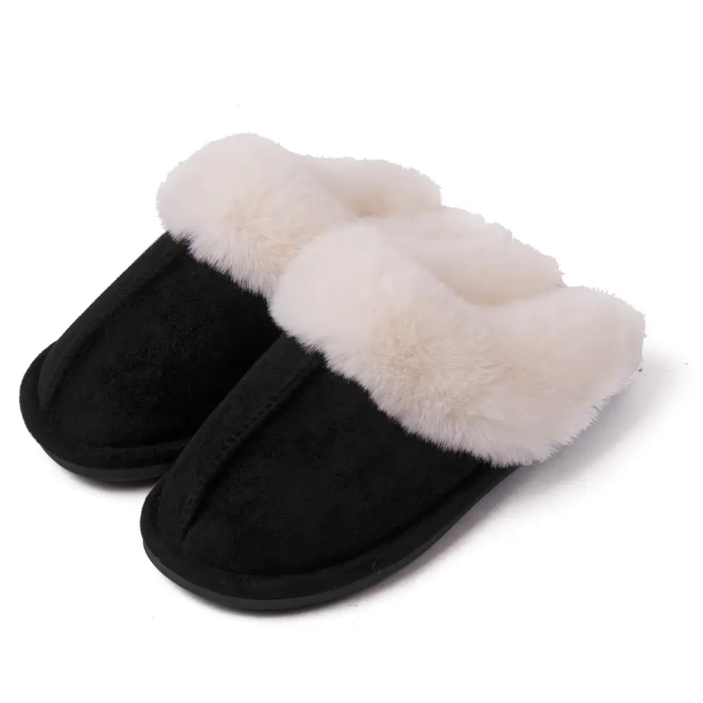 Cross-border e-commerce Amazon Mao Mouth Home Slippers Men's and Women's Indoor and Outdoor Warm Slippers Cotton Slippers Spot