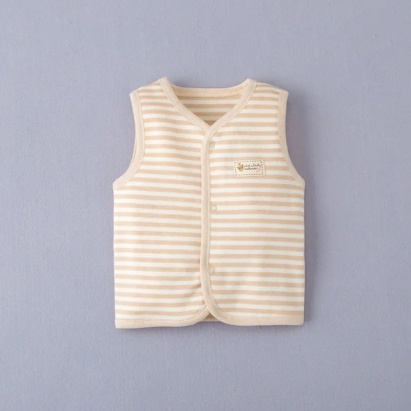New Baby Striped Cotton Vest for Boys Girls Spring Autumn - Image 9