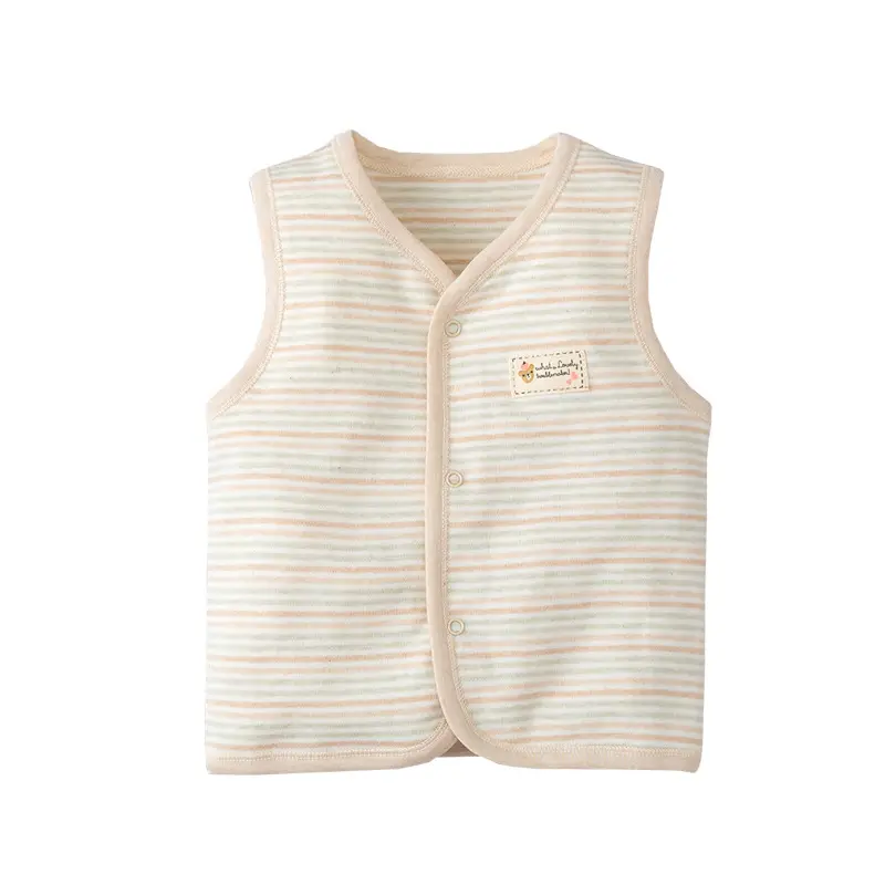 New Baby Striped Cotton Vest for Boys Girls Spring Autumn - Image 10
