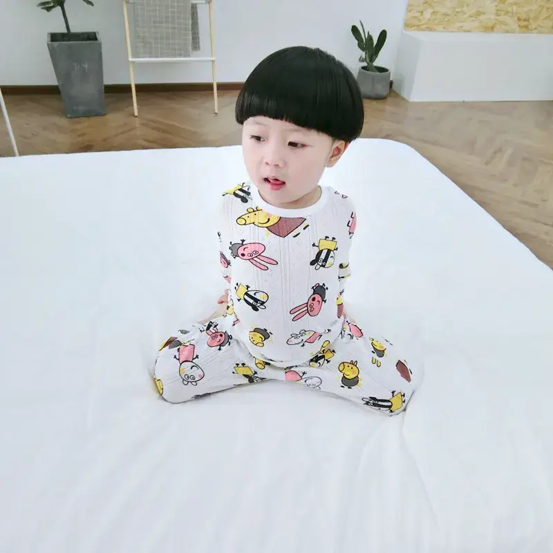 Children's Cartoon Hot Air Balloons Pajamas Pure Cotton - Image 6