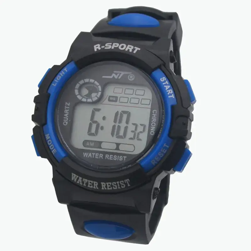 R-Sport Digital Water Resistant Sports Watch Black Yellow - Image 3