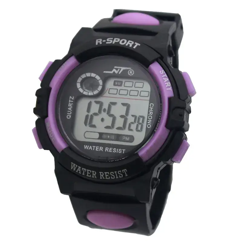 R-Sport Digital Water Resistant Sports Watch Black Yellow - Image 4