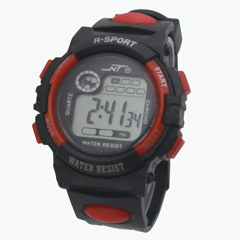 R-Sport Digital Water Resistant Sports Watch Black Yellow - Image 5