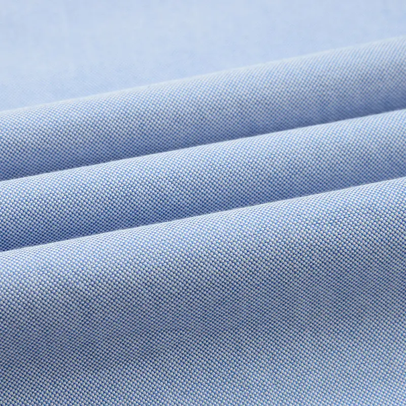 Golden Shield Men's Blue Striped Cotton Oxford Shirt - Image 14