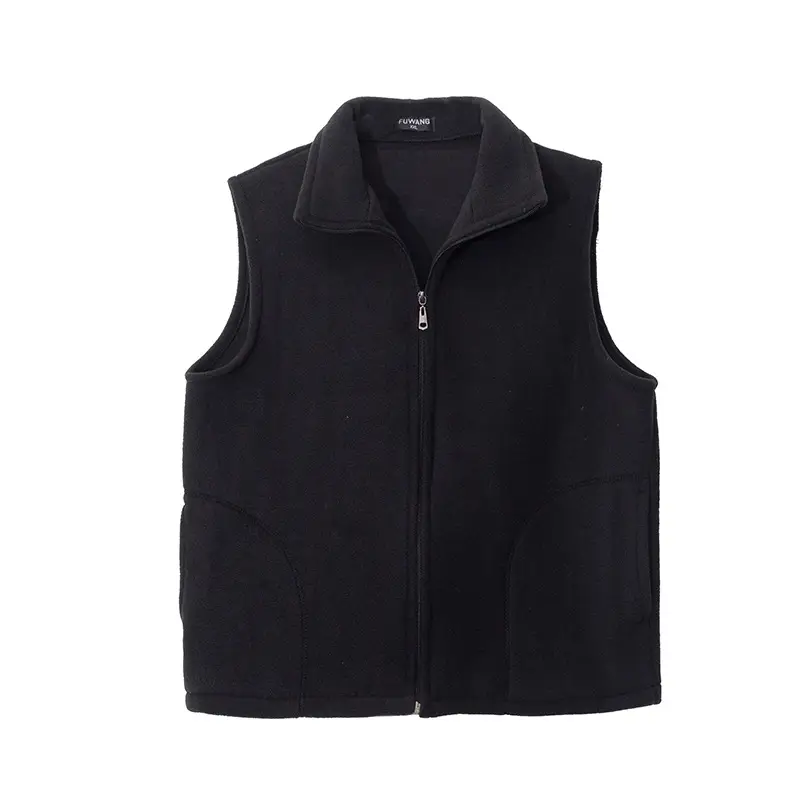 Girls Red Fleece Sleeveless Vest Winter Warm - Image 2