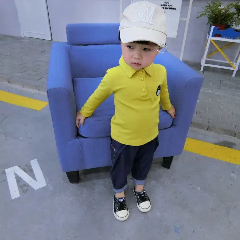 Korean Style Denim Trousers for Kids Big Pocket - Image 4