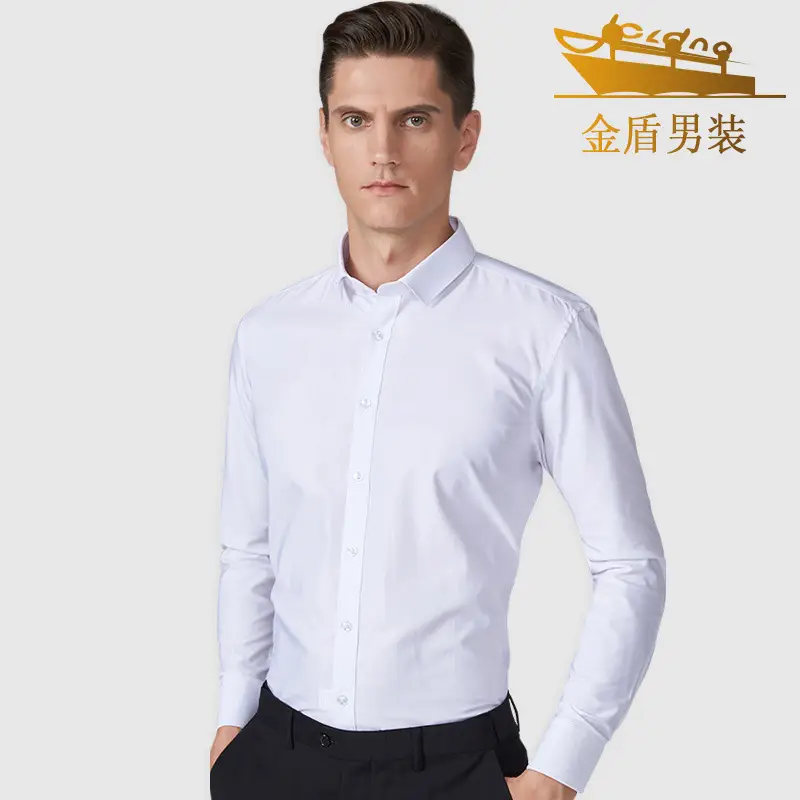 Golden Shield White Long Sleeve Shirt Large - Image 92