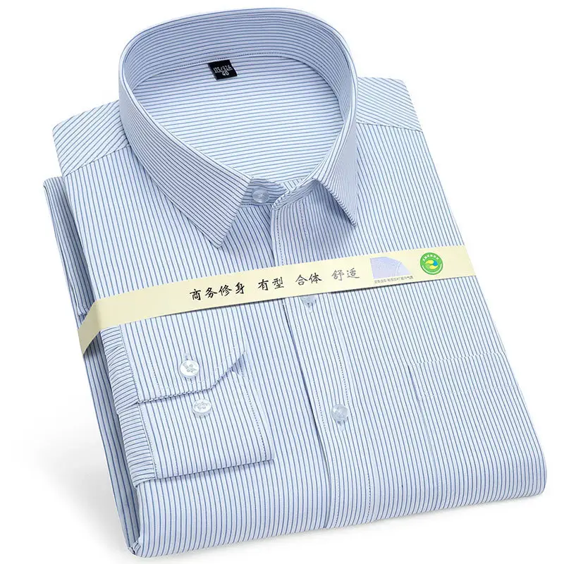 Long Sleeve JC2545 white background blue stripes