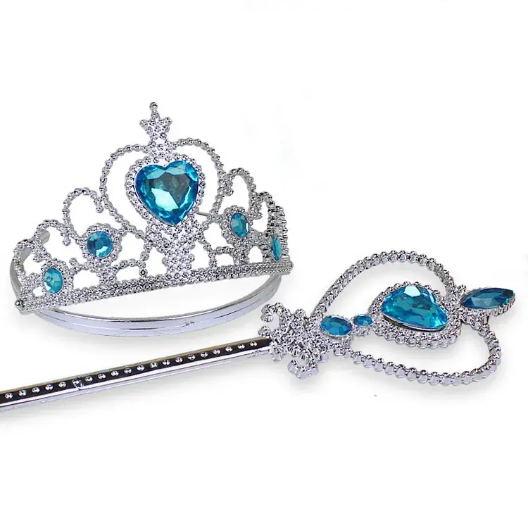 Frozen Crown Magic Wand Gloves Light Blue