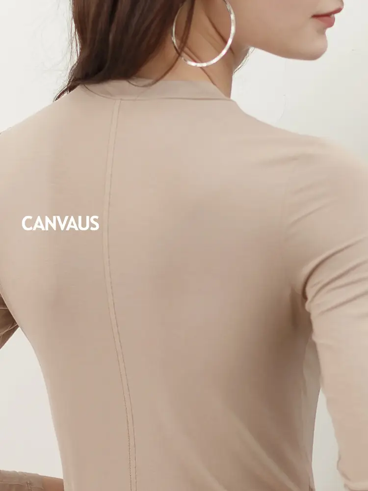 Spring Long Sleeve T-Shirt Women's Solid Color - Image 9
