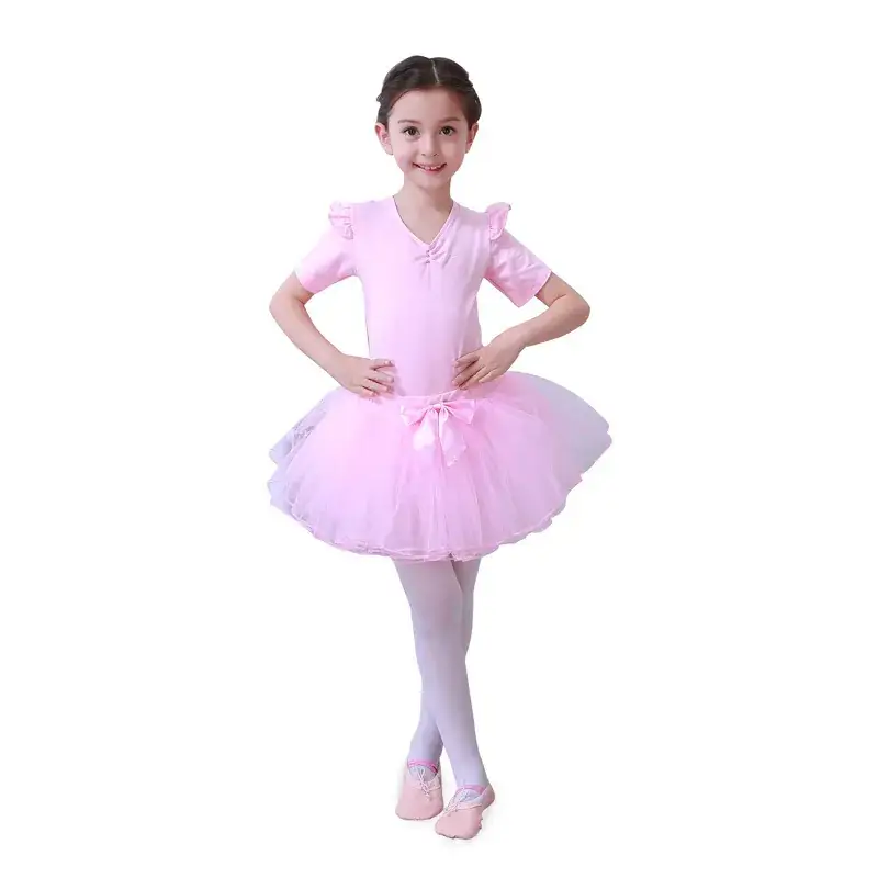 Pink Ballet Dress for Girls Baby Dress Puffy Veil - Image 9