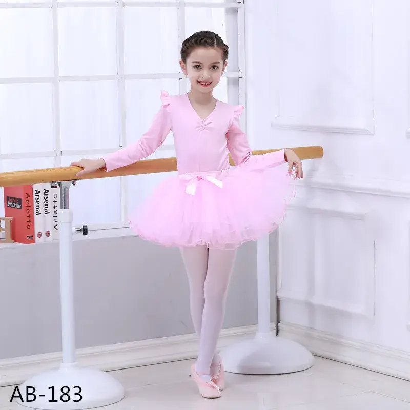 Pink Ballet Dress for Girls Baby Dress Puffy Veil - Image 4