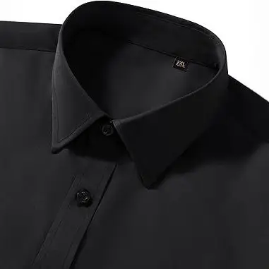 Men's Maroon Stretch Long Sleeve Button Shirt - Image 18