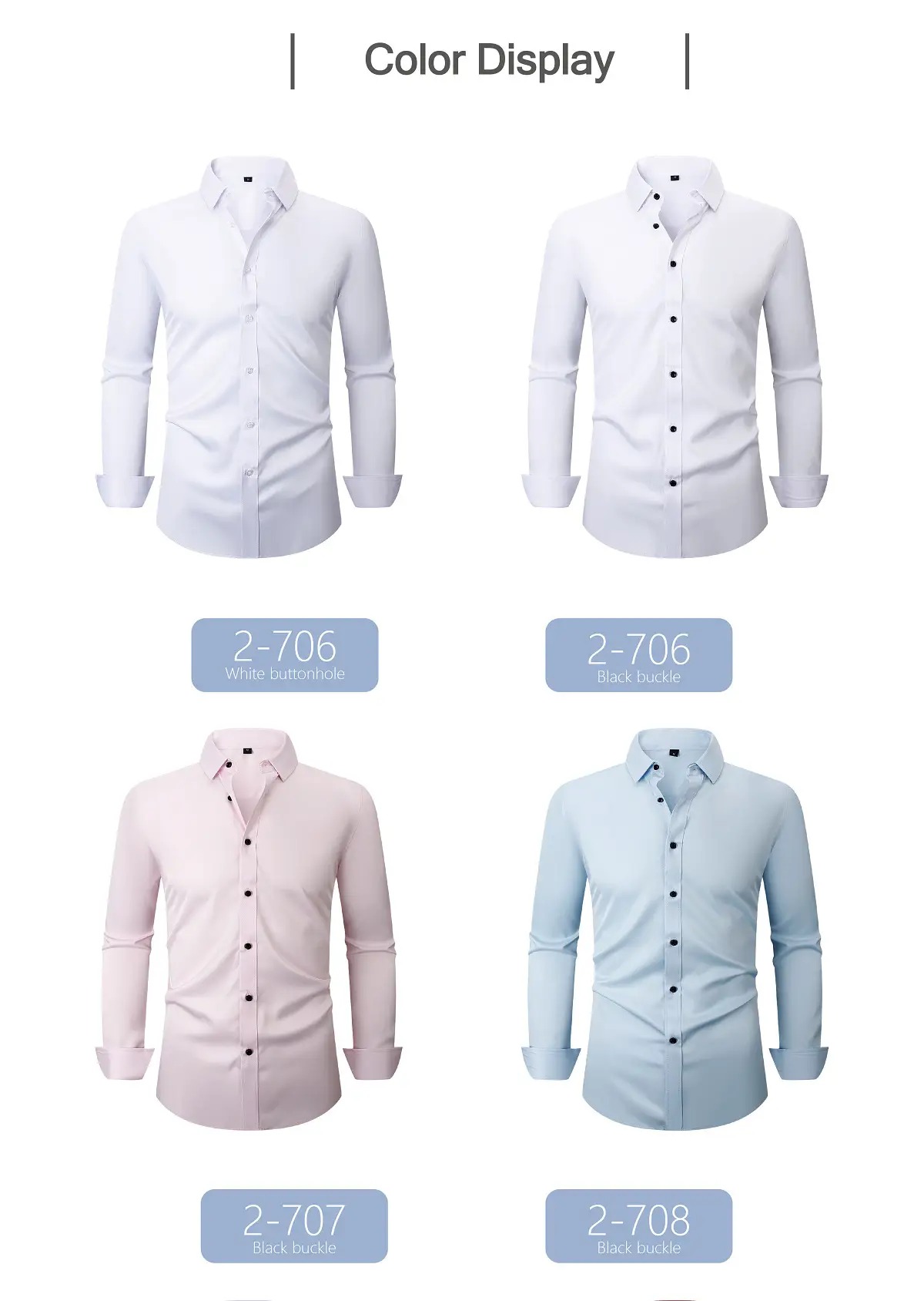 Men's Maroon Stretch Long Sleeve Button Shirt — feature 8