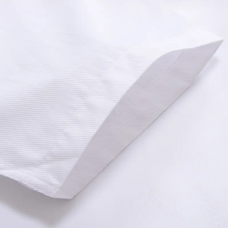 Men's White Slim Fit Button Down Shirt - Image 8