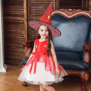 Red Embroidered Mesh Skirt Dress for Girls Wedding Party — feature 11