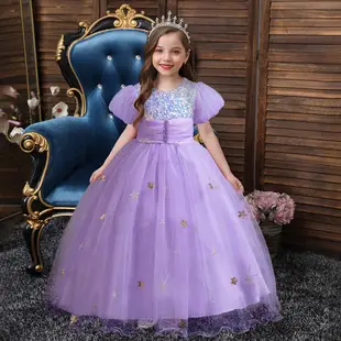 Pink Floral Mesh Kids Dress Large Bow — feature 1