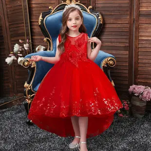 Pink Floral Mesh Kids Dress Large Bow — feature 5